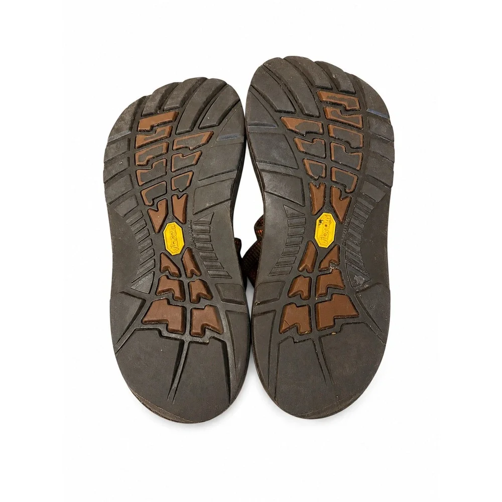 Chaco Z/Cloud Outdoor Hiking Sandals Brown Orange Vibram  display picture 1